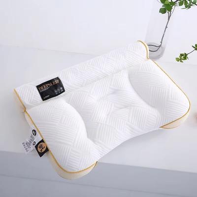 Inspired Finds ErgoRelief Cervical Support Pillow Advanced Black Technology Hose Pillow For Deep Sleep & Neck Protection linen 45x45cm
