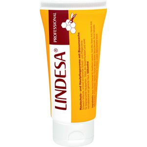 Lindesa-Professional Hautschutzcreme 13640010, Pflegecreme mit Bienenwachs, 50ml