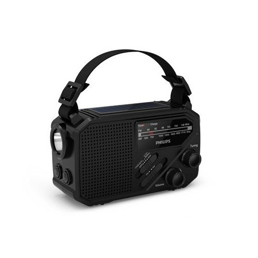 Philips TAR1609 Noodradio FM/AM Zwart met USB-C