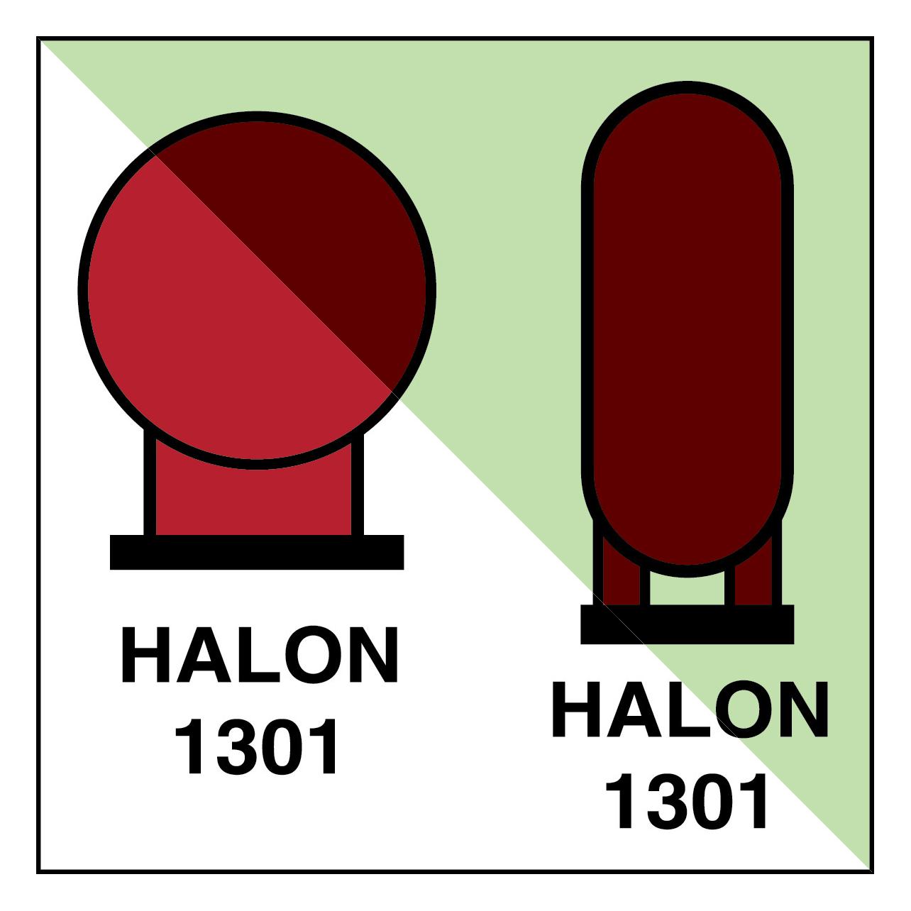 Brady IMO - Halon 1301-Flaschen in geschütztem Bereich (195061)