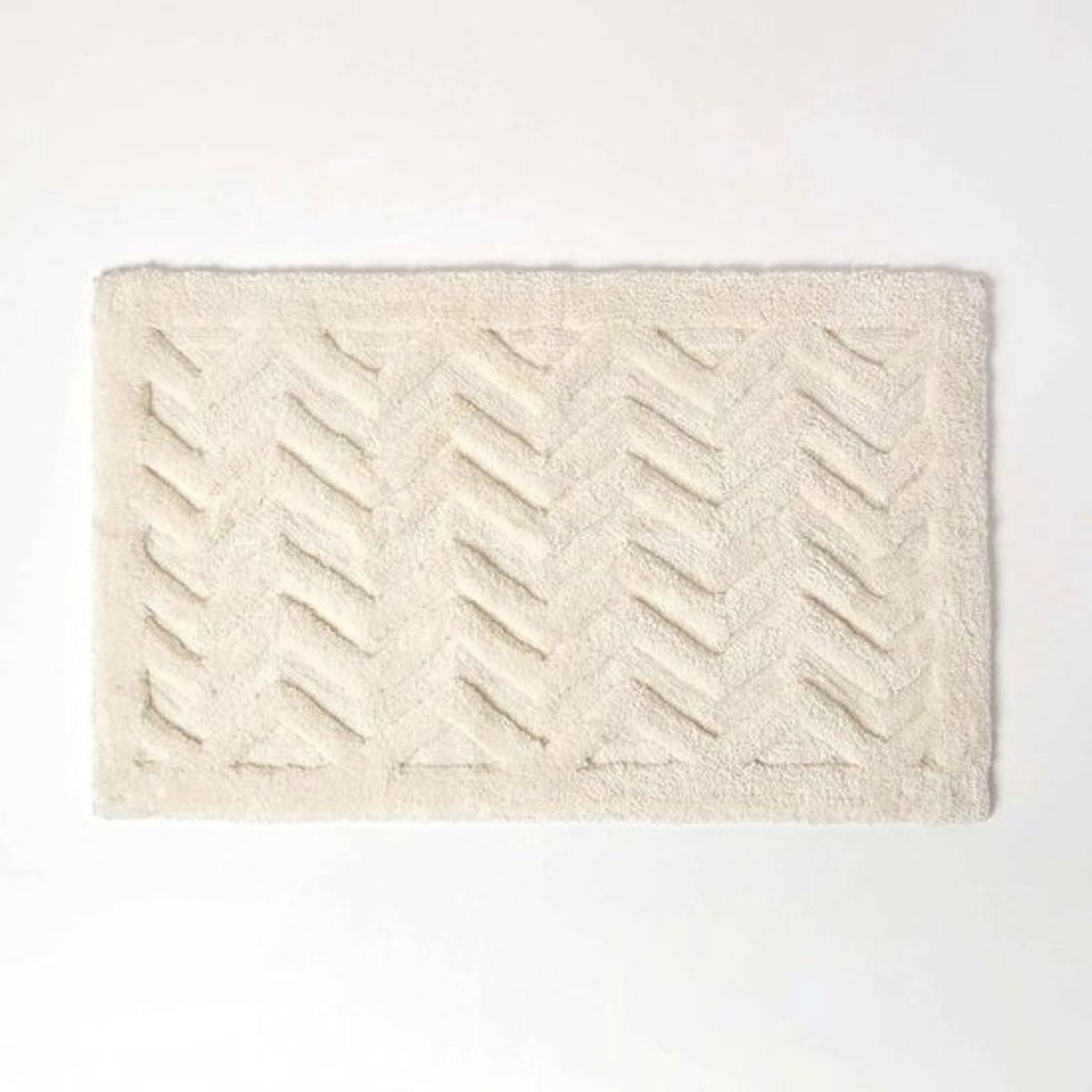 Wit Badmat - Super absorberende douchemat voor badkamer - 50 x 80 cm