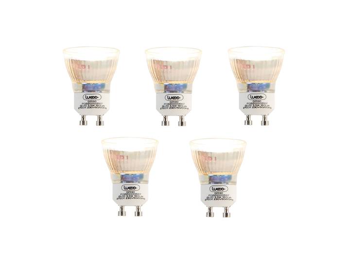 Lot de 5 ampoules LED GU10 35mm 3.5W 180 lm 2700K