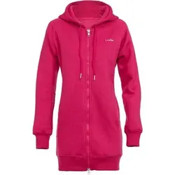 WINSHAPE Damen Lange, kuschelige Hoodie-Jacke mit 2-Wege-Zipper J006, Größe XXL in Pink Pink