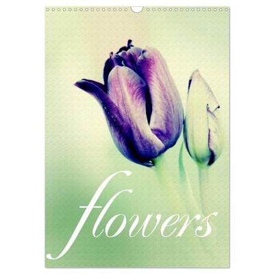 flowers (Wandkalender 2027 DIN A3 hoch), CALVENDO Monatskalender