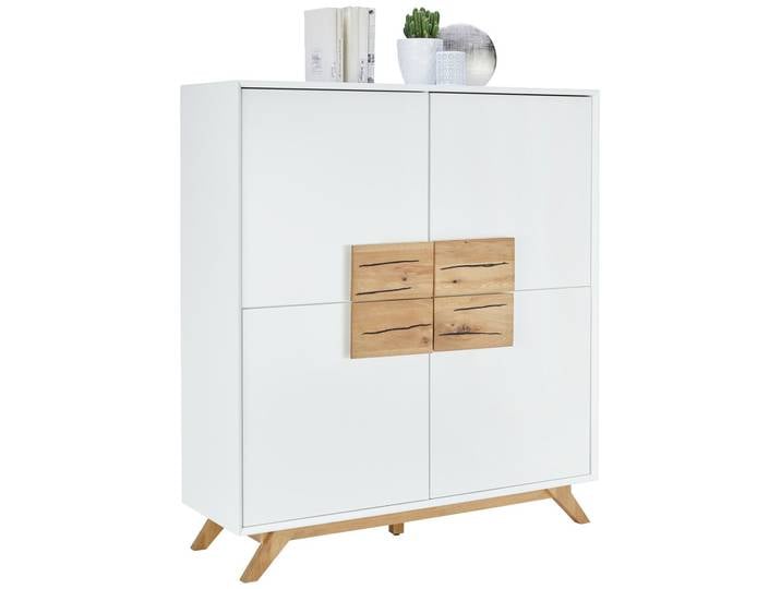 XORA Highboard MOOVE, Weiß, MDF