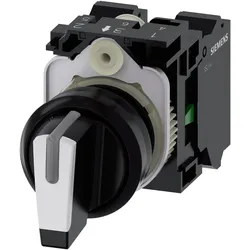 Siemens Knebelschalter 1S 1S 3SU1100-2BL60-3NA0, Schalter + Taster, Weiss, Schwarz