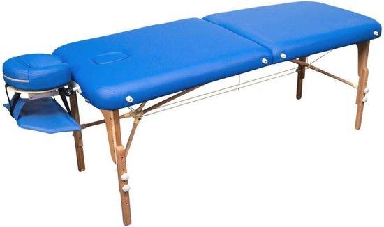 Famanu Massagetisch aus massivem Holz mit ergonomischer Kopfstütze - höhenverstellbar und faltbar