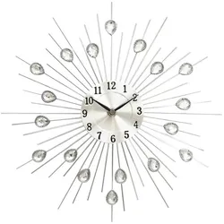 Mebus Quarzwanduhr 19537 Ø 31 cm Alu, Eisen, Stahl & Metall