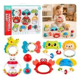 Lean Toys Set mit beweglichen Rasseln, 9-teilig (71225410)