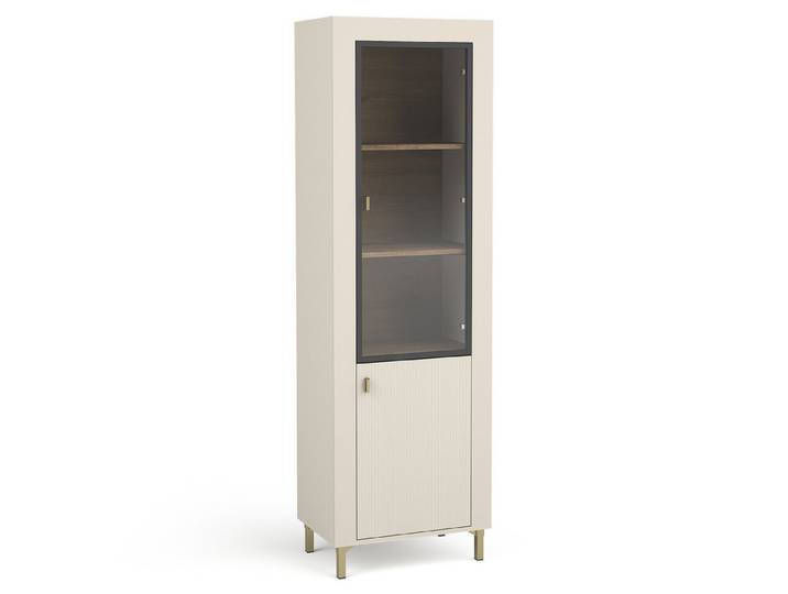 Beautysofa Vitrine MONTA 2-türig – Modernes Design (Funktionalität und hohe Qualität) Breite: 60 cm