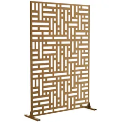 Casa.Pro, Paravent + Raumteiler, Trennwand Bernalda 180x120 cm Stahl Braun (120 x 183 cm)