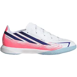 adidas F50 Hyperfast League IN Fußballschuhe Kinder cloud white/solar purple/solar turbo 33.5