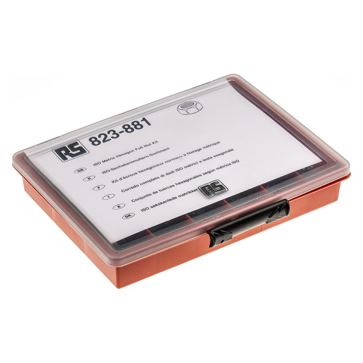 RS PRO Muttern Sortiment verzinkt (M10, M2, M2.5, M3, M4, M5, M6, M8) (823881)