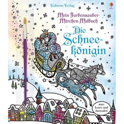 Mein Farbenzauber-Märchen-Malbuch: Die Schneekönigin, Taschenbuch von Susanna Davidson, Usborne, 978-1-78232-816-2