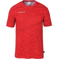 UHLSPORT Trainings-T-Shirt Prediction, Größe M in Rot Rot