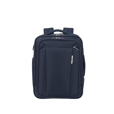 Reiserucksack SAMSONITE "RESPARK", Gr. B/H/T: 36cm x 45cm x 20cm, blau, Polyester, Rucksäcke Reiserucksack, recycelte Materialien