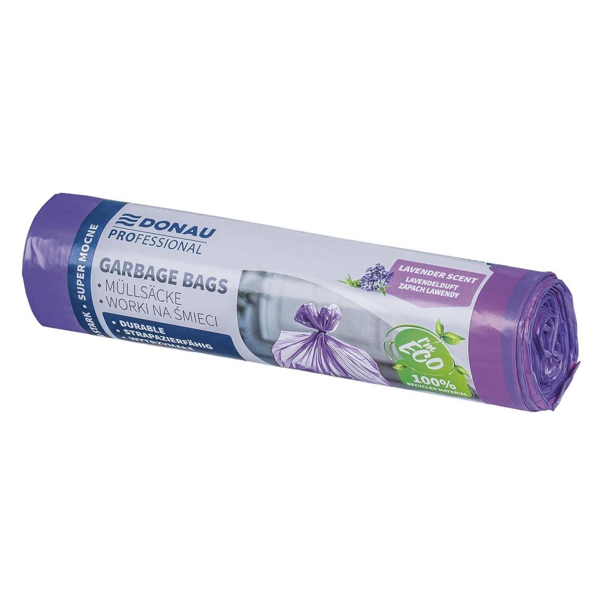 Stella DONAU PROFESSIONAL wytrzymałe super mocne z taśmą 60l 10 szt. zapach lawendy fioletowe (10x, 60 l) (71673343)