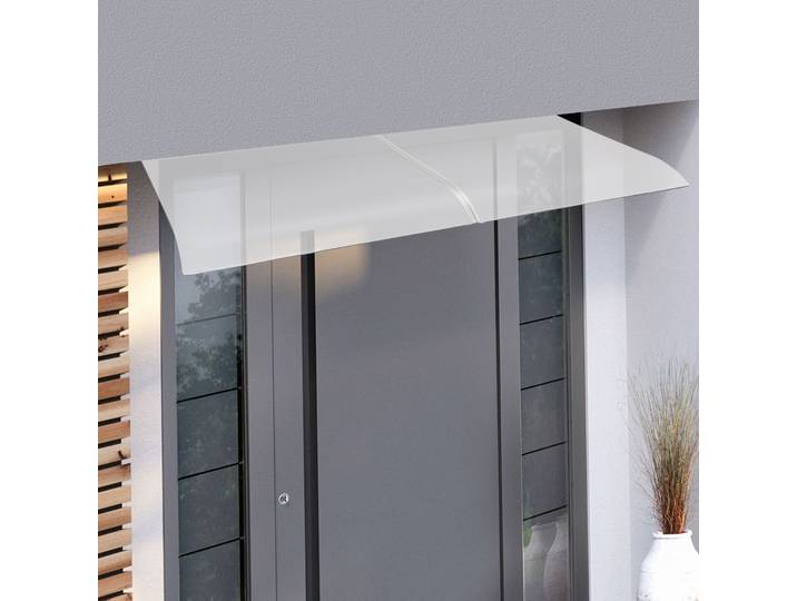 Abri de Pluie, Auvent Invisible pour Porte et Fenêtre, Protection Extérieure de Haute Qualité 160x49cm/200x34.5cm