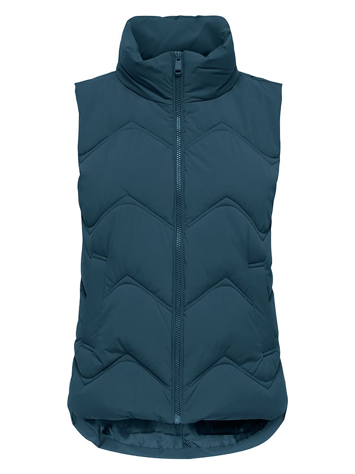 JDY Steppweste in Petrol - XS