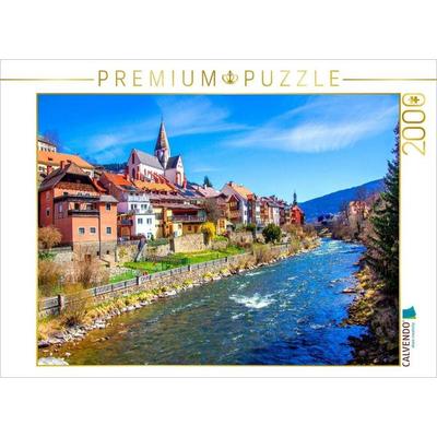 CALVENDO Puzzle Die Mur fließt durch Murau | 2000 Teile Lege-Größe 90 × 67 cm Foto-Puzzle für glückliche Stunden, von , Calvendo Puzzle