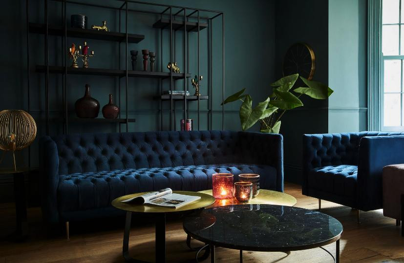 Chesterfield lederen bank voor 4 personen