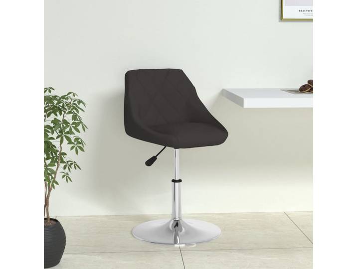 furnicato Esszimmerstuhl 44x46x(62,5-77,5) cm Schwarz (1 St), Höhenverstellbarer Barhocker mit 360-Grad-Drehfunktion für Cafes