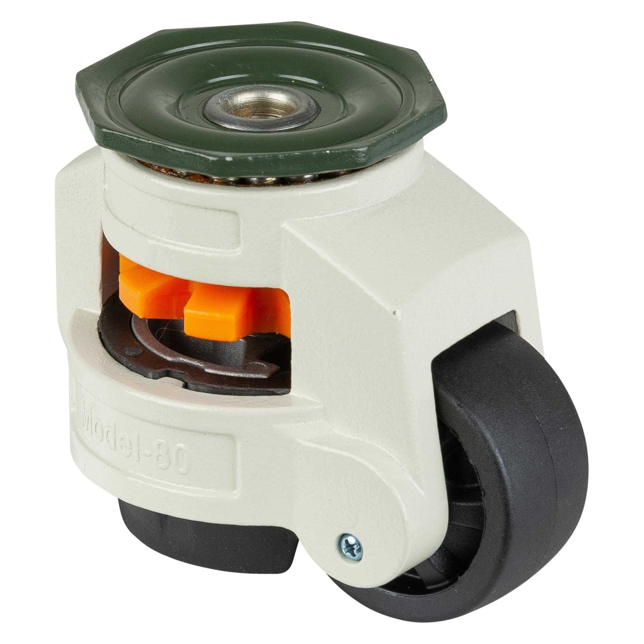 BS Rollen Heberolle W221.A90.062 Lenkrolle mit Feststeller, Raddurchmesser 62 mm (228235)