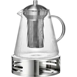 TEEKANNE MIT SIEB & STÖVCHEN Jive transparent 1,5 l