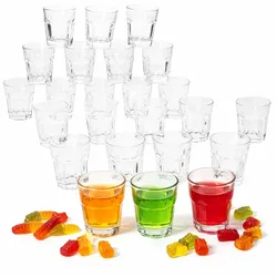 24er Set QUEEN Schnapsgläser stapelbar aus Glas - 27022115