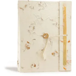 Lrg Lokta Mixed Flowers Notebook (21x15cm) - 45 leafs - inc bookmark