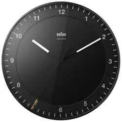 Braun Funk-Wanduhr Ø30cm - schwarz