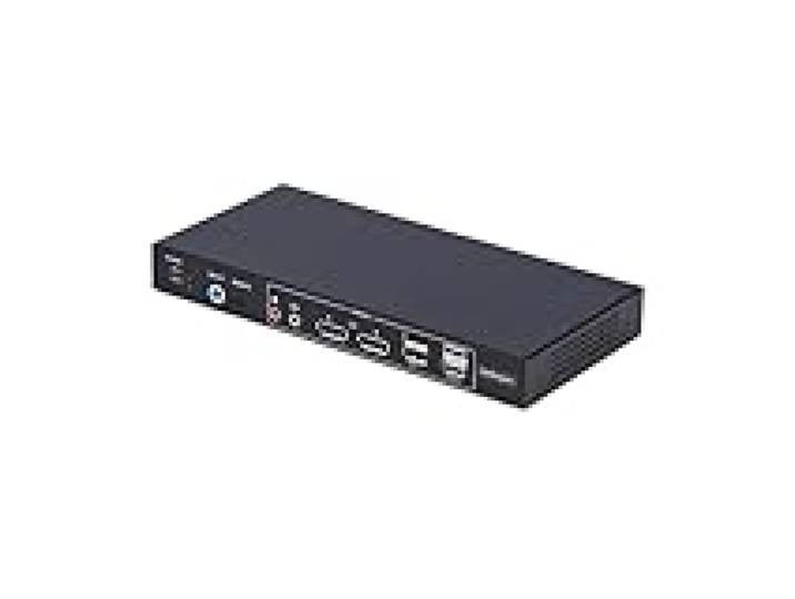 StarTech Switch KVM DisplayPort 2 Ports, 4K 60Hz, Matrice Vidéo, Hub USB
