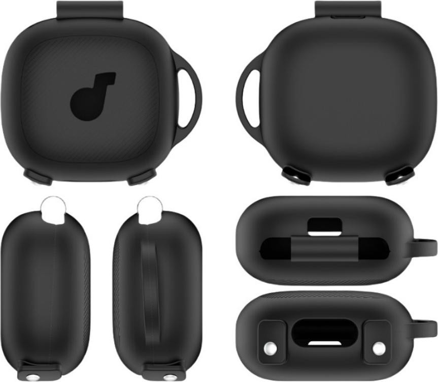 INF Siliconen beschermhoes voor Soundcore Sport X20 zwart