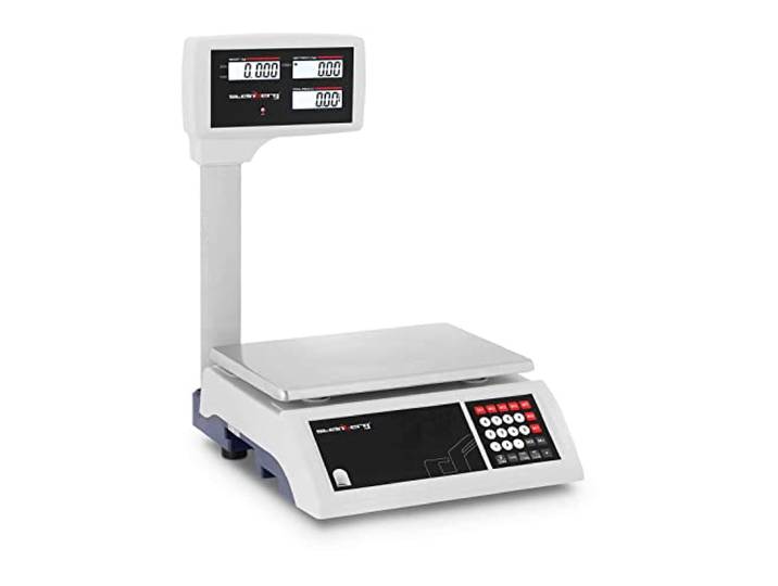 Steinberg Systems Digitale het Wegen Schaal Tabel Controle Weger 30kg/5g Verhoogde LCD Vertoning SBS-PW-305C (Functies: Tarre, Toevoegen, Nul, 7 Geheugenruimten, RS232)
