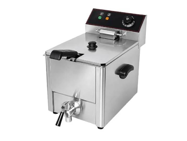 Friteuse Électrique avec Vanne de Vidange – 6 Litres – 3600 W