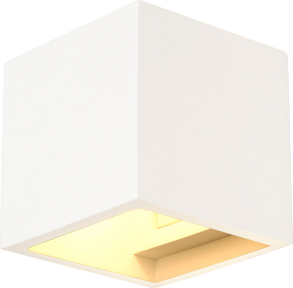 Slv Plastra Cube Wandleuchte, Eckig, Weisser Gips, G9, Max. 42w - Wand- Und Deckenleuchten
