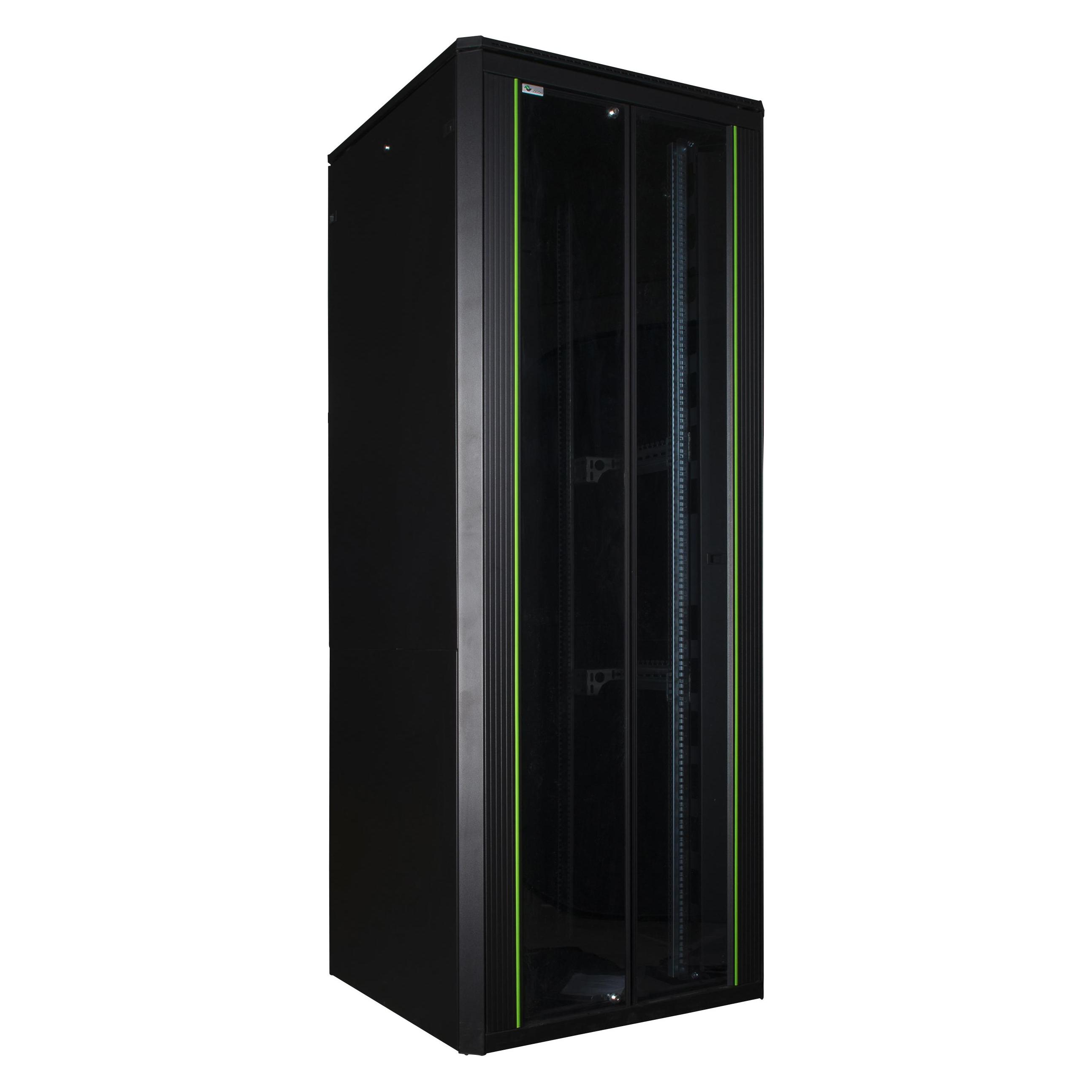 Logon RDL42U81BL Vrijstaande rek 42U 600kg Zwart rack (42 HE, 19 Zoll Rack) (RDL42U81BL)