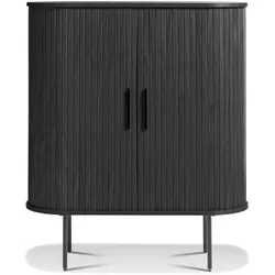 Highboard Nola Holz Schwarz