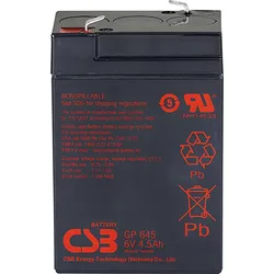 CSB GP645F1 - Blei-Vlies-Akku, 6 V, 4,5 Ah, Standby USV