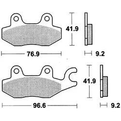 TRW Bremsbelag MCB 663 mit Zulassung