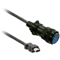 Schneider Electric VW3M8D2AR30 Encoder-Kabel 3m geschirmt, MIL Anschluss für BCH2.H/.M/.R, CN2 Stecker