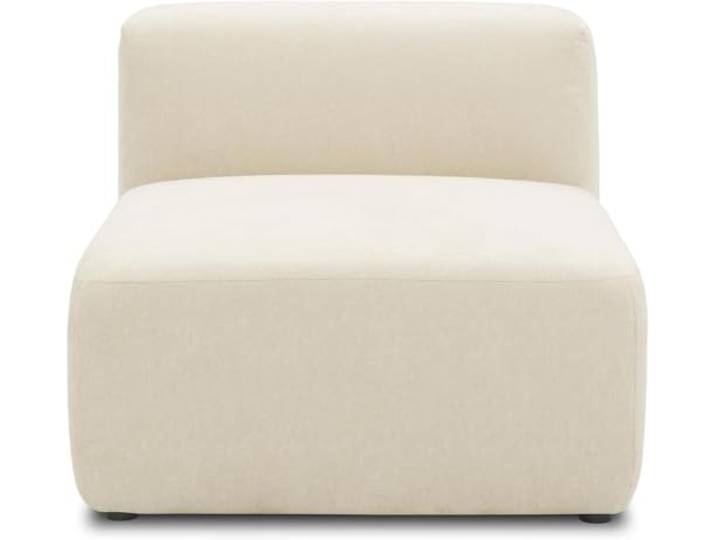 DOMO. collection Sessel Adrian, Modul-Sofa, Polsterhocker mit Rückenlehne, Modul-Couch, Sessel Element, kombinierbar, Polstersessel, 85 x 108 x 69 cm (BxTxH), creme