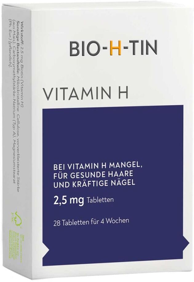 BIO-H-TIN Vitamin H 2,5 mg für 4 Wochen Tabletten