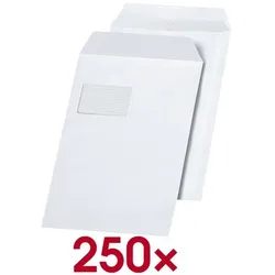 Mailmedia 250 Laserbedruckbare Versandtaschen »Maildigital« C4 mit Fenster weiß, 32.4x22.9 cm