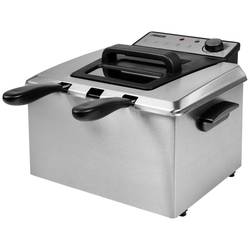 Princess 185000 Kaltzonen Fritteuse 5 l 3270 W Schwarz, Silber (matt) 01.185000.01.001