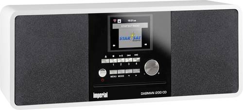 Imperial DABMAN i200CD Internet Tischradio DAB+, UKW, Internet Bluetooth, DLNA, WLAN, AUX, Internetradio DLNA-fähig Weiß