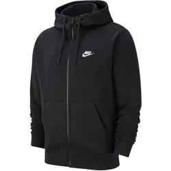 Nike M NSW CLUB HOODIE FZ FT Herren Kapuzenpullover /-jacke schwarz - L