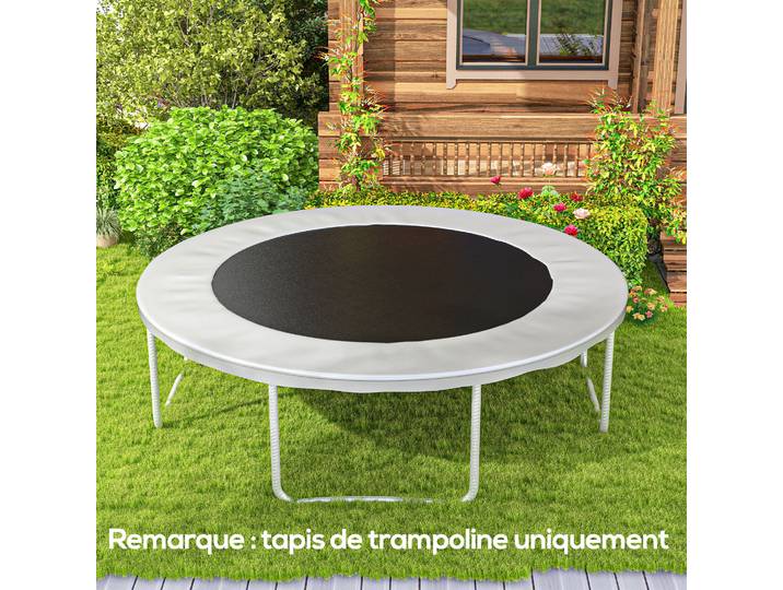 SPORTNOW Tapis Trampoline Ø3,7m Ressorts 14cm Remplacement