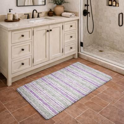 Addison Rugs Premium Washable Super Soft Nassau Stripe Dream Shag Rug