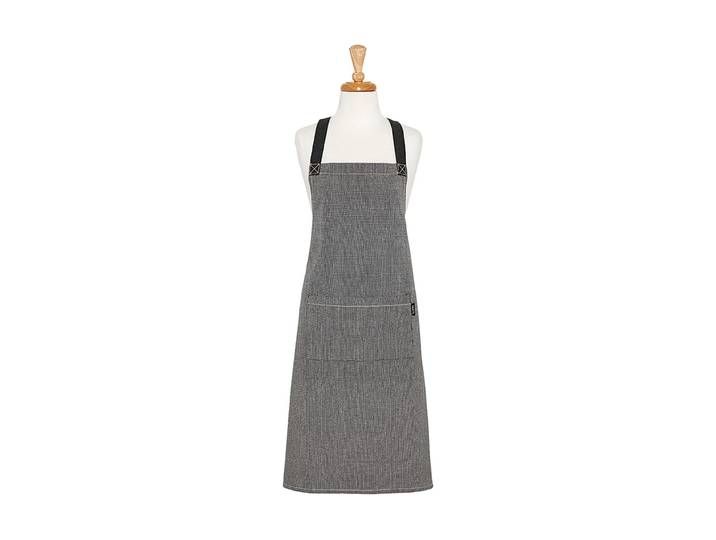 Kochschürze LADELLE Eco Recycled 70 x 89 cm , grau (anthrazit), B:70cm L:89cm, Baumwolle, Polyester, Schürzen, Kochschürze
